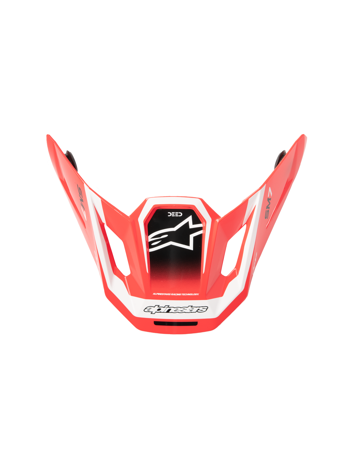 SM7 DEED VISOR ECE06 - RED BLACK/WHITE Alpinestars motocross kit