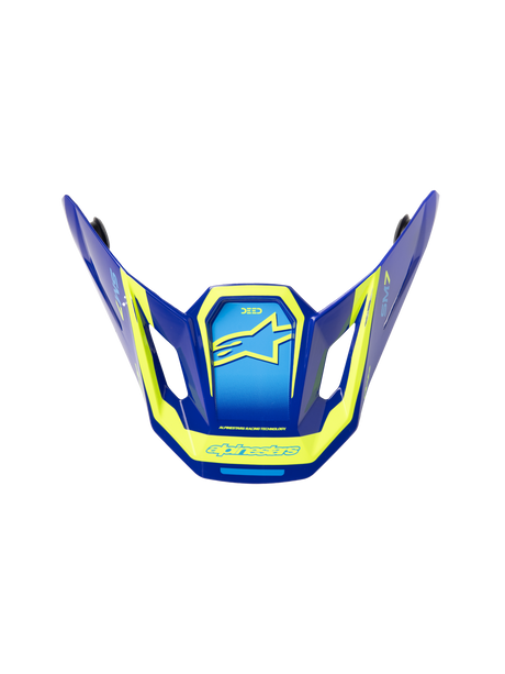 SM7 DEED VISOR ECE06 - BLUE/YELLOW FLUO Alpinestars motocross kit