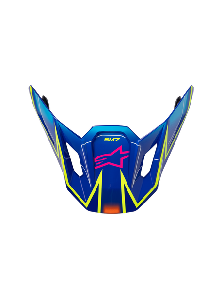 SM7 CAST VISOR ECE06 - BLUE/PINK/YELLOW FLUO Alpinestars motocross kit
