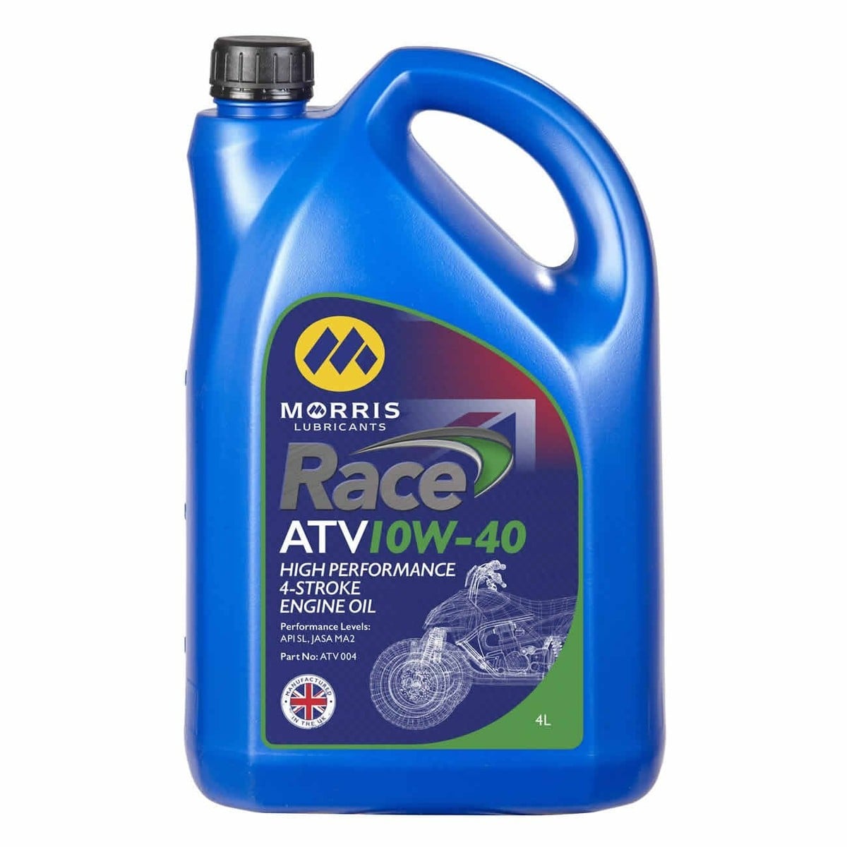 Morris Lubricants 4LT RACE ATV 10/40 ATV004, WAS GROUND FORCE, CHANGED NAME TO RACE ATV