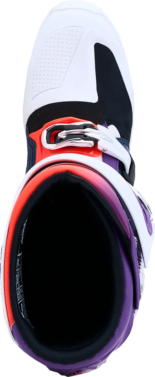 TECH 7 BOOTS PURPLE BLUE FLUO RED