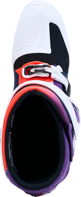 TECH 7 BOOTS PURPLE BLUE FLUO RED