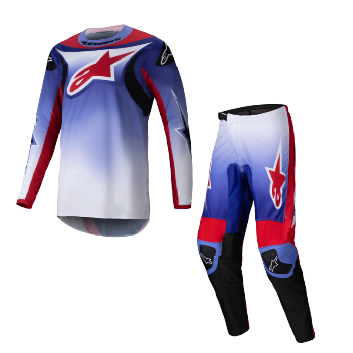 ALPINESTARS FLUID WURX KIT COMBO PURPLE BRIGHT RED