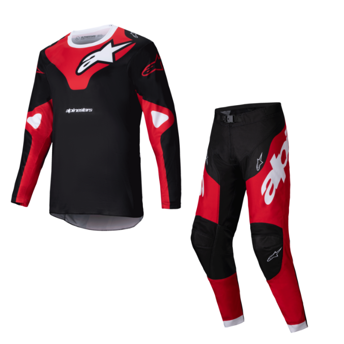 ALPINESTARS RACER VEIL BLACK BRIGHT RED KIT COMBO