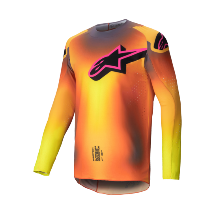 ALPINESTARS SUPERTECH LIPAN JERSEY YELLOW PINK