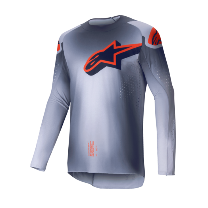 ALPINESTARS SUPERTECH LIPAN JERSEY GRAY ORANGE FLUO