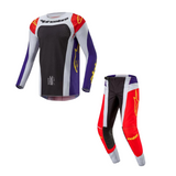 ALPINESTARS TECHSTAR OCURI HOT ORANGE PURPLE BLACK KIT COMBO