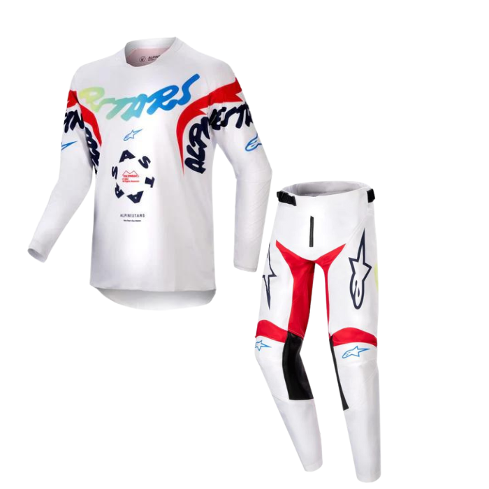 ALPINESTARS YOUTH RACER HANA WHITE MULTICOLOR KIT COMBO