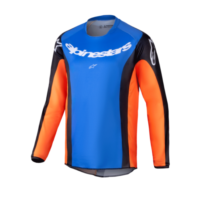 ALPINESTARS YOUTH RACER MELT JERSEY ORANGE BLUE