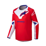 ALPINESTARS YOUTH RACER VEIL JERSEY BRIGHT RED WHITE