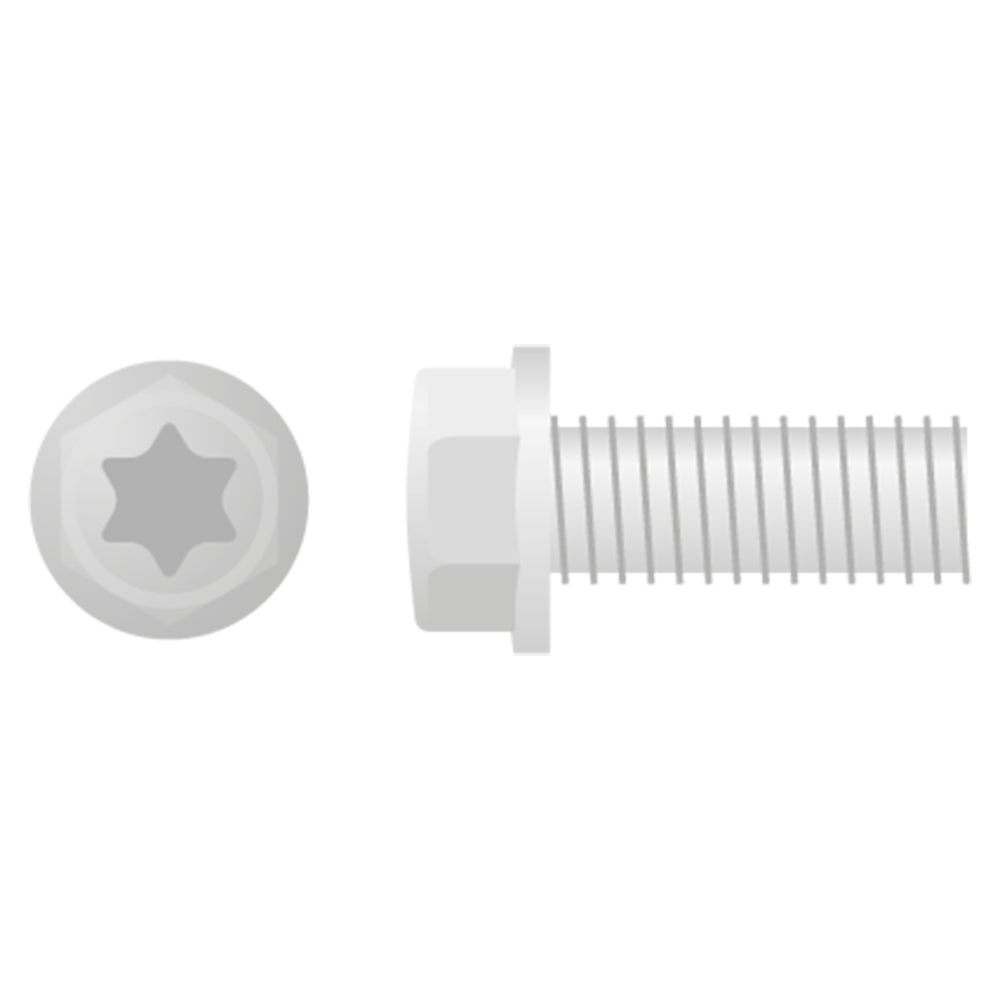 EURO STYLE FLANGE BOLT M6X20 10-PACK