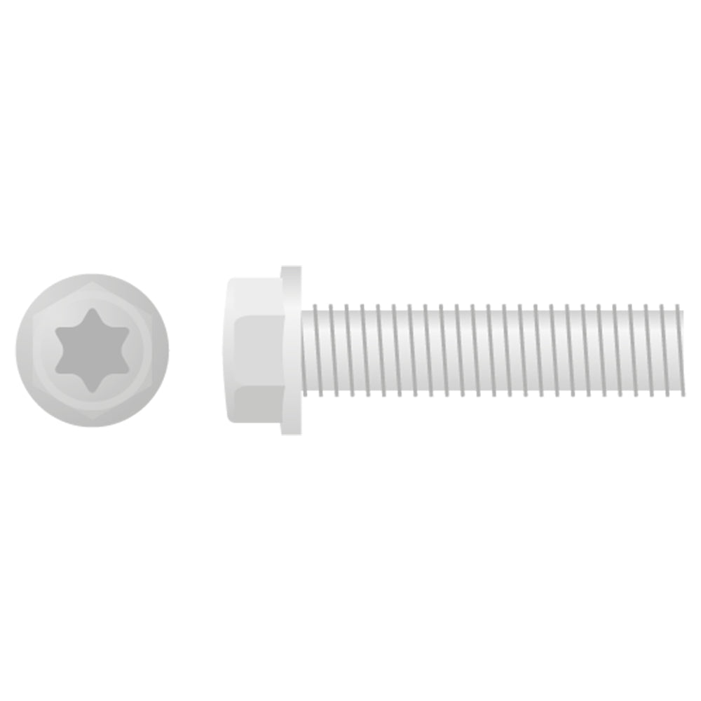 EURO STYLE FLANGE BOLT M6X30 10-PACK