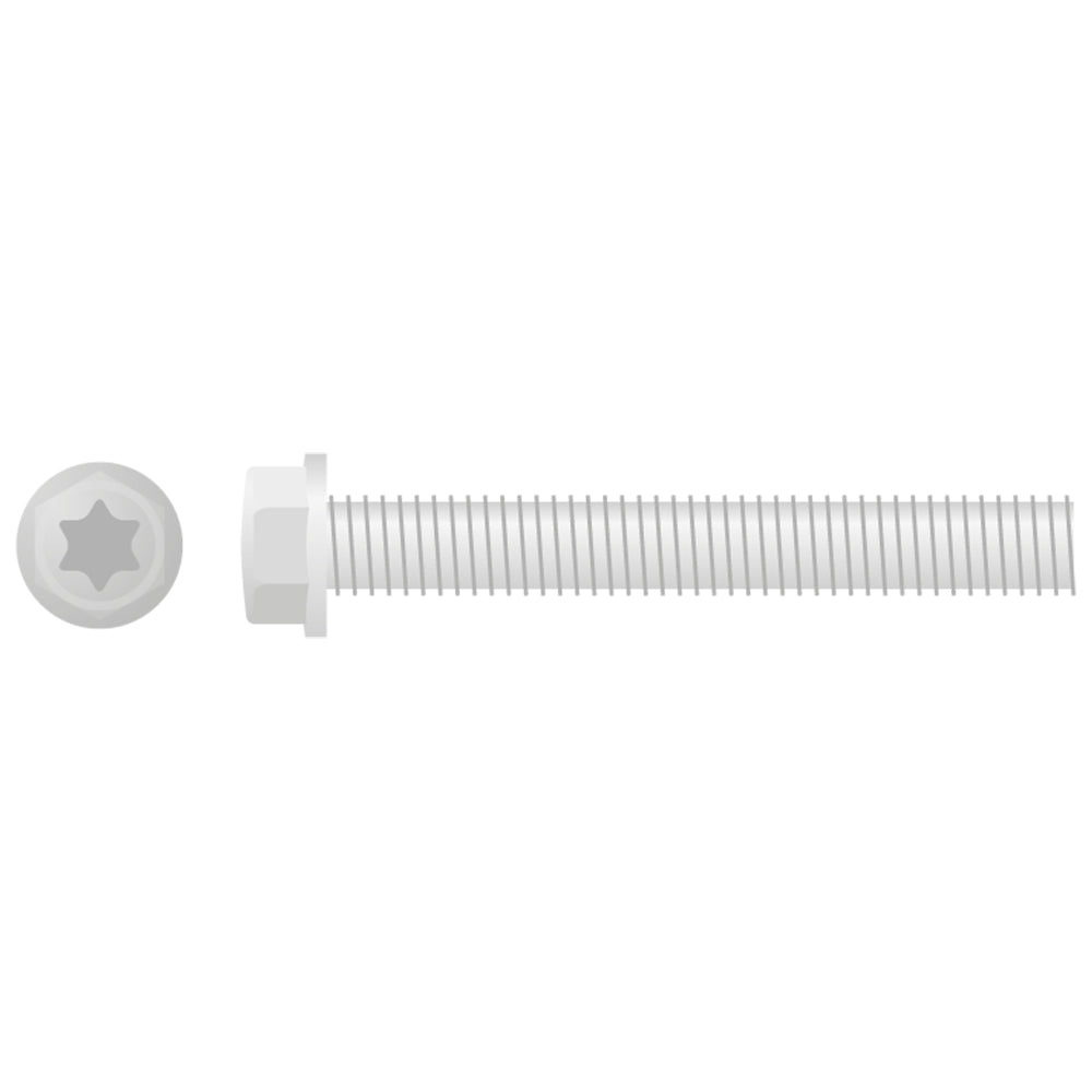 EURO STYLE FLANGE BOLT M6X45 10-PACK