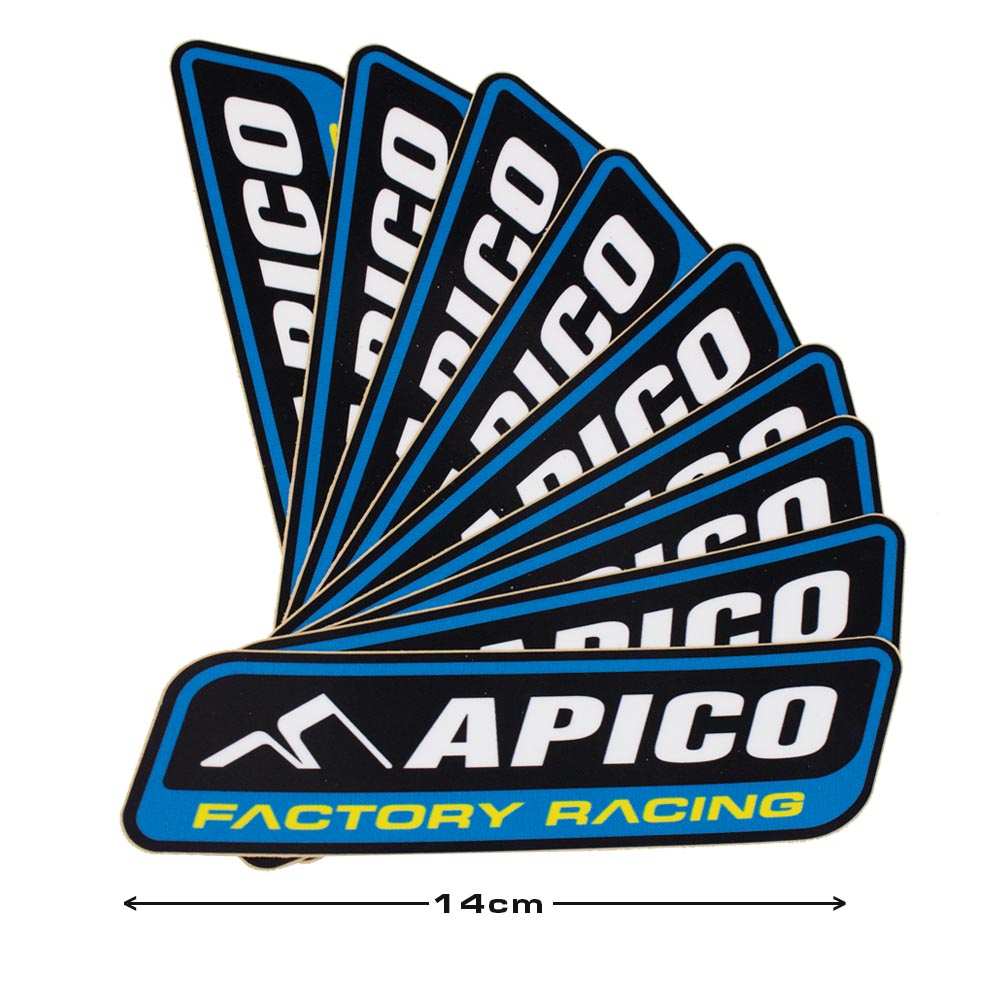 APICO FACTORY RACING DECAL - LARGE 100 PACK – Dirt Store