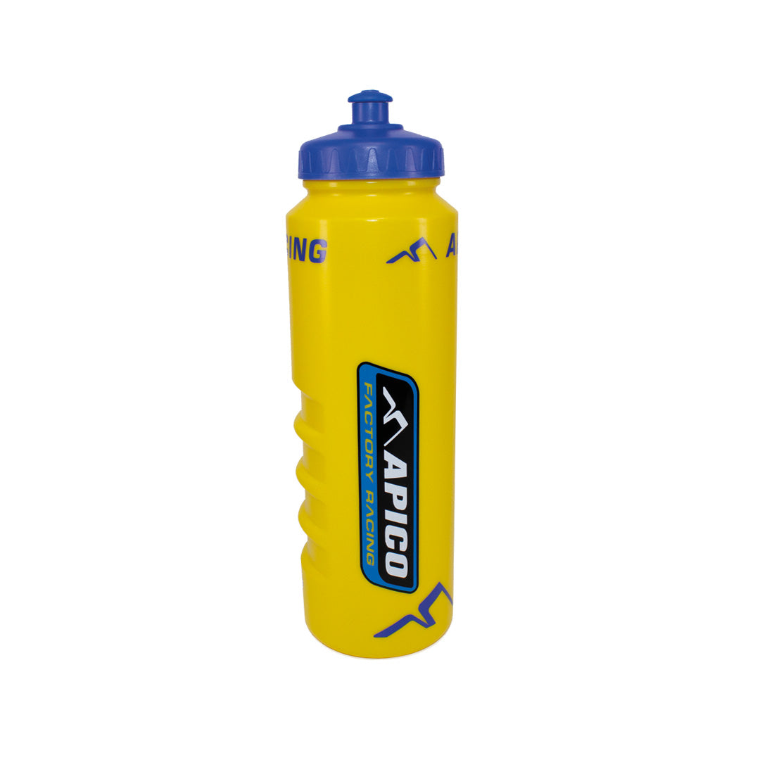 APICO FACTORY RACING SPORTS DRINK BOTTTLE WITH STANDARD CAP - YELLOW/BLUE