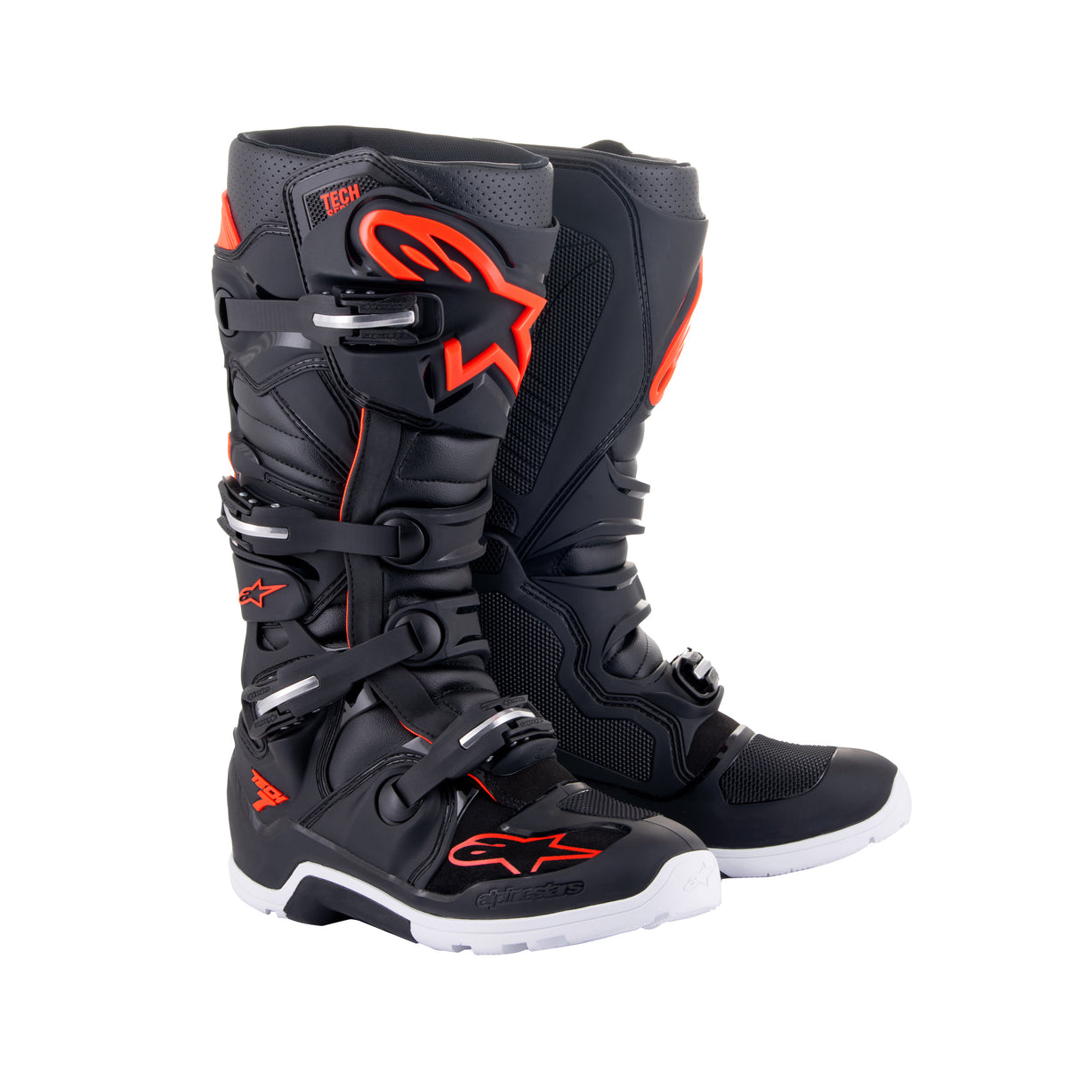 Alpinestars Tech 7 Enduro - Black Red Fluo