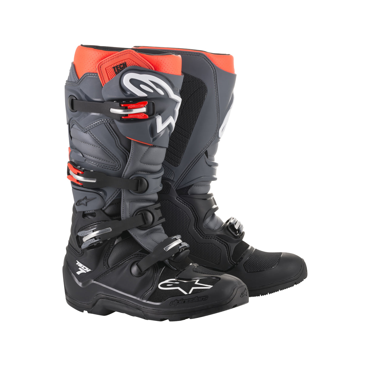 Alpinestars Tech 7 Enduro - Black Gray Red Fluo