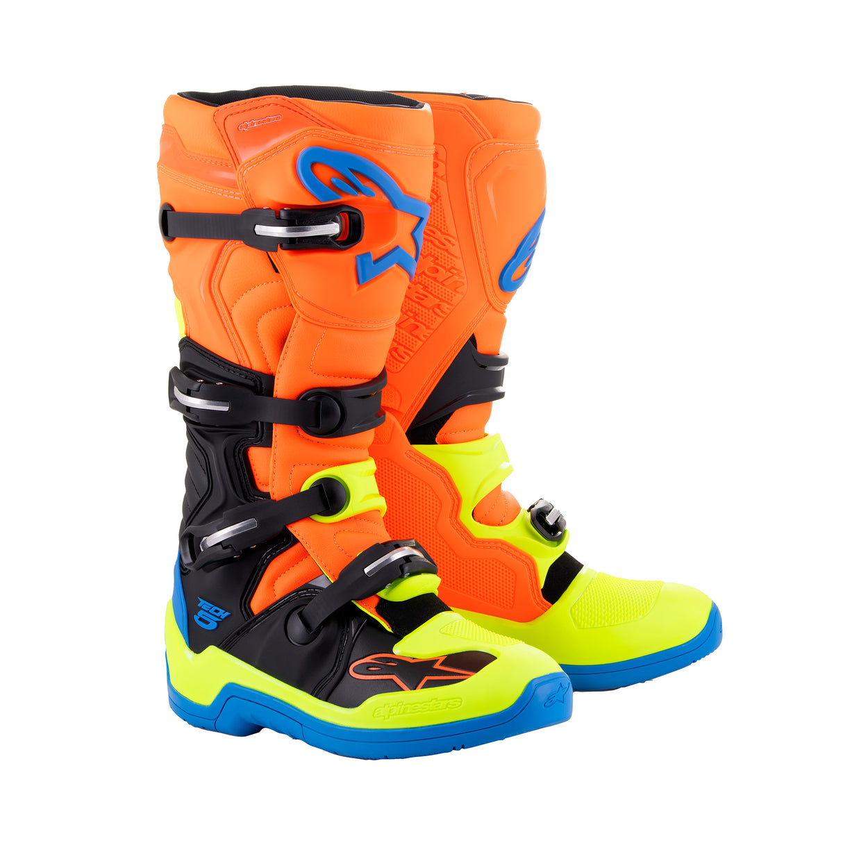 Alpinestars Tech 5 - Orange Fluo Enamel Blue Yel Fl