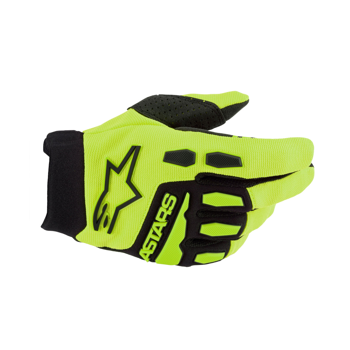 Alpinestars Youth & Kids Full Bore Gloves - Yellow Fluo Black