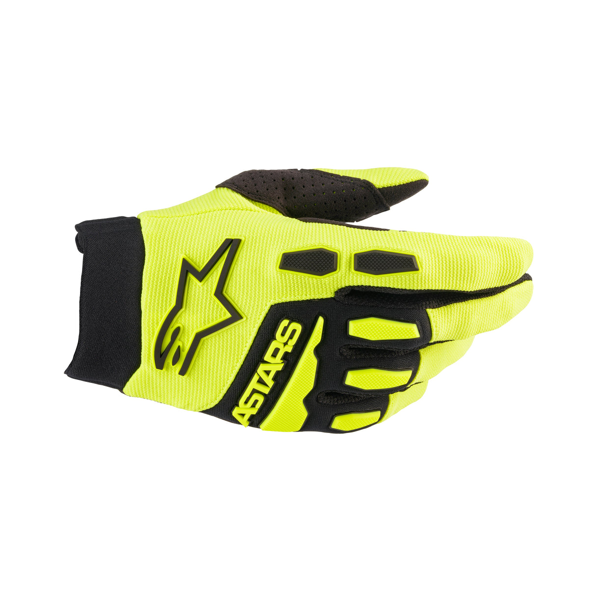 Alpinestars Full Bore Gloves - Yellow Fluo Black