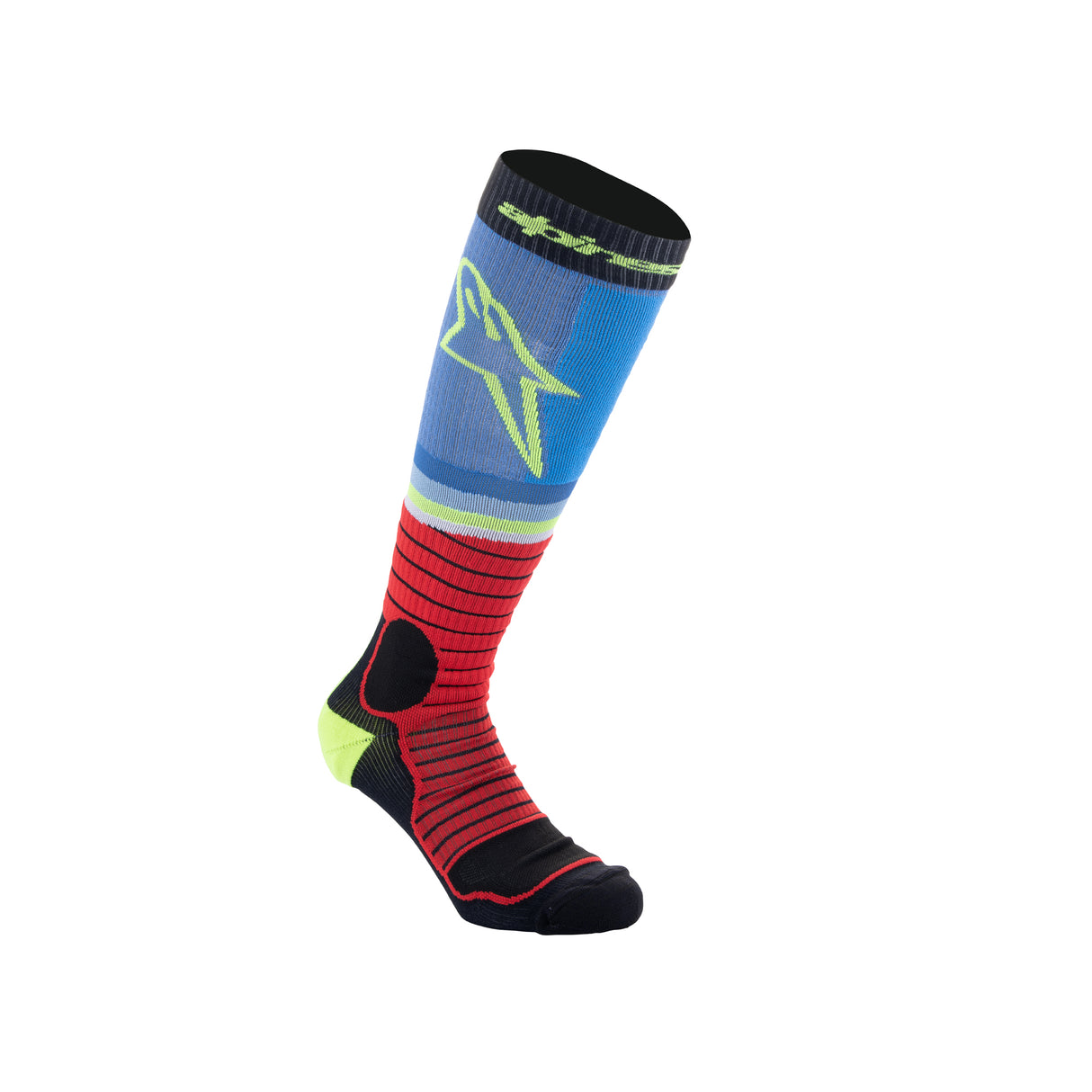 Alpinestars MX Pro Socks Black Red Light Blue