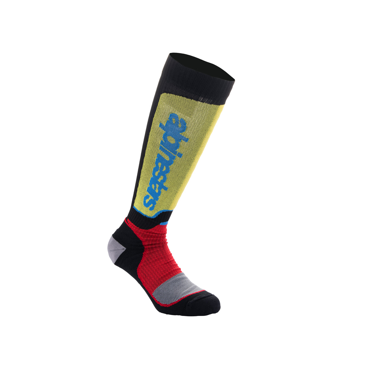 Alpinestars MX Plus Socks Black Red Light Blue