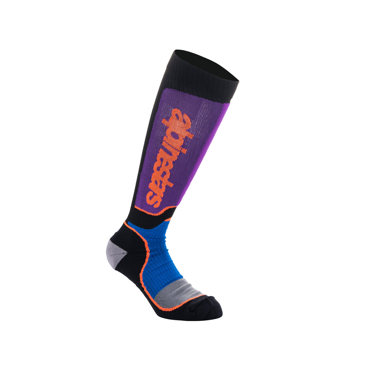 Alpinestars MX Plus Socks Black Royal Blue Purple