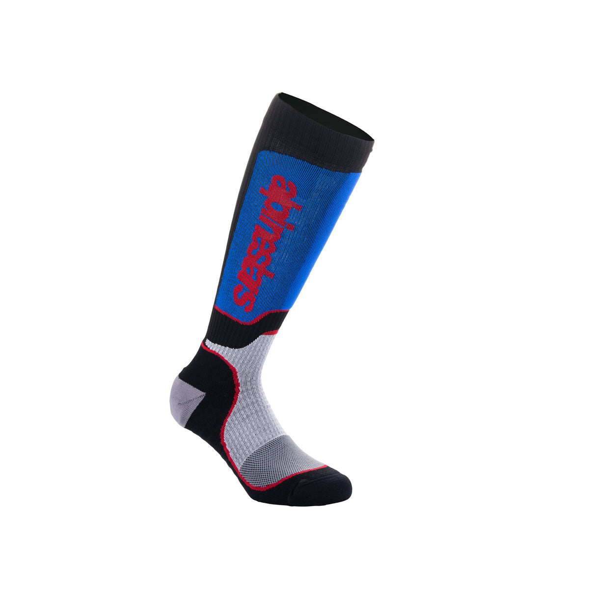 Alpinestars Youth MX Plus Socks Black White Royal Blue - M-L (US 3-6 /  EU 34-38)