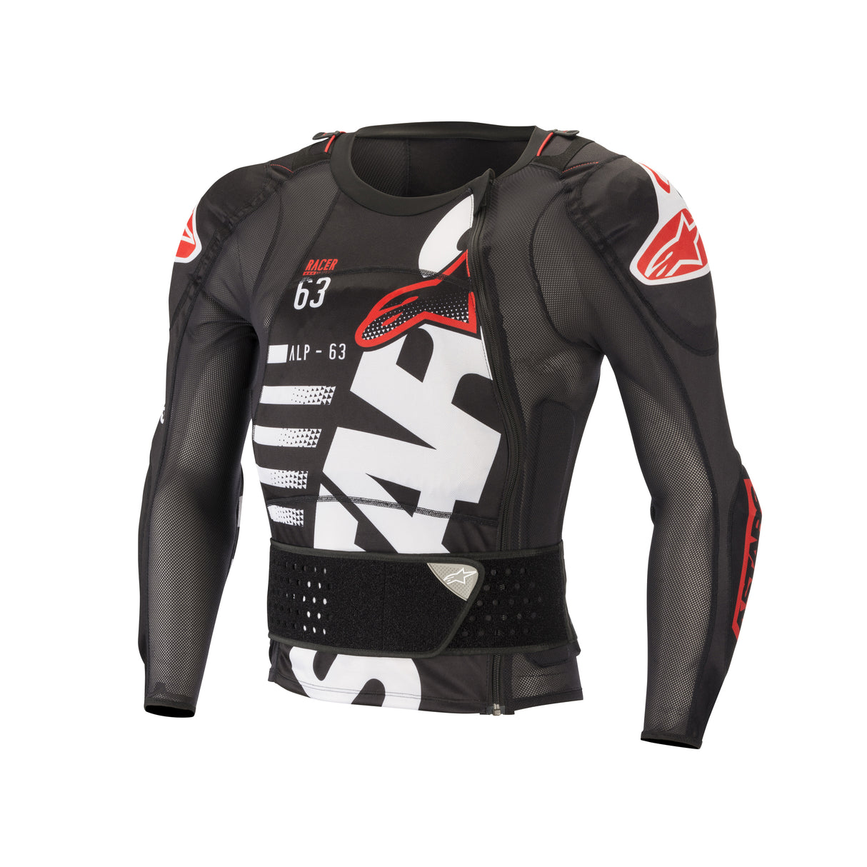 Alpinestars Sequence Protection Jacket - Long Sleeve - Black White Red