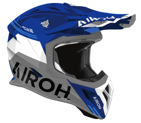Airoh Aviator Ace 2 Fury Blue Gloss MX Helmet