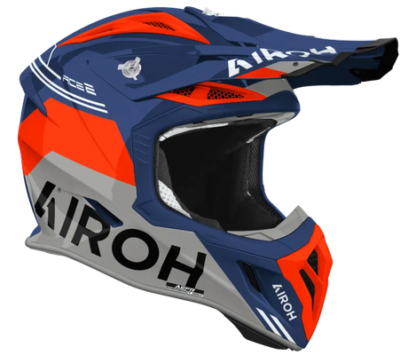 Airoh Aviator Ace 2 Fury Cerulean Gloss MX Helmet