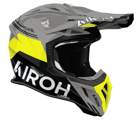 Airoh Aviator Ace 2 Fury Yellow Gloss MX Helmet