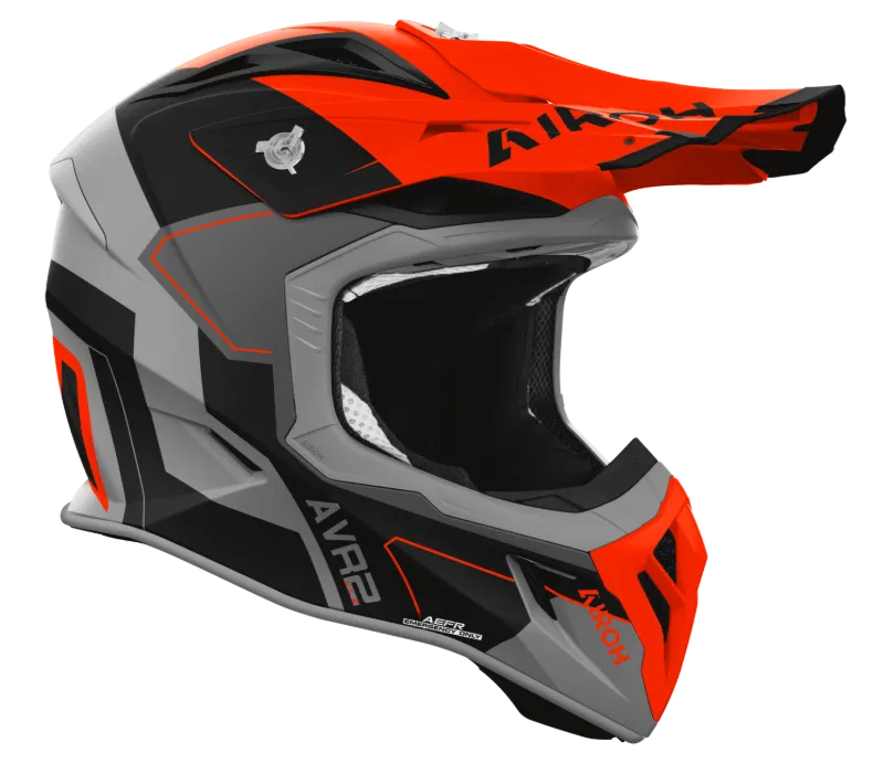 Airoh Aviator Ace 2 Shield Orange Matt MX Helmet