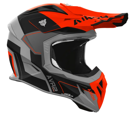 Airoh Aviator Ace 2 Shield Orange Matt MX Helmet