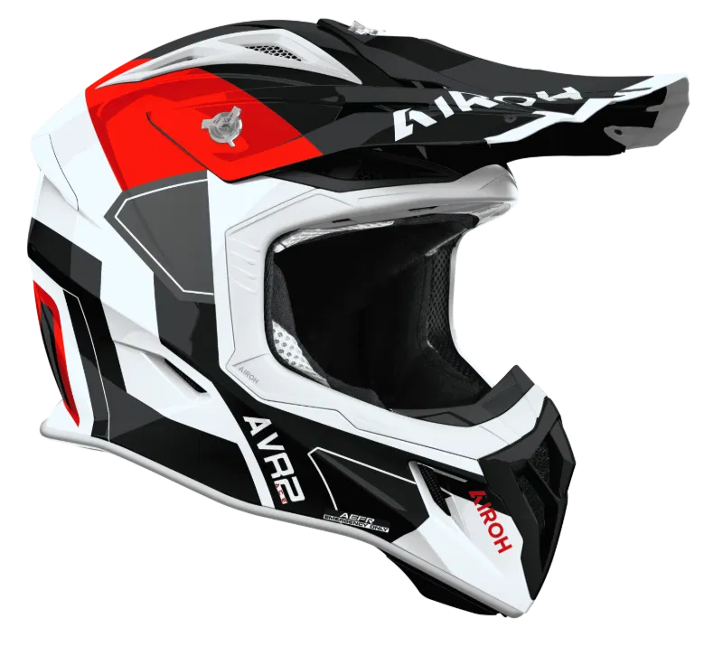 Airoh Aviator Ace 2 Shield Red Gloss MX Helmet