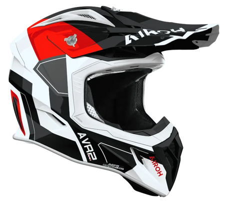 Airoh Aviator Ace 2 Shield Red Gloss MX Helmet