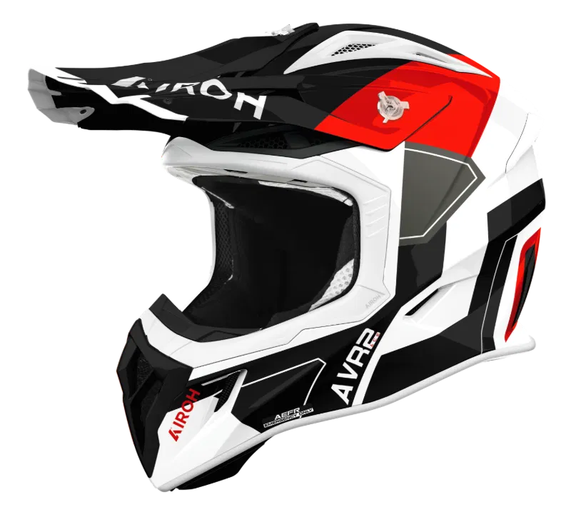 Airoh Aviator Ace 2 Shield Red Gloss MX Helmet