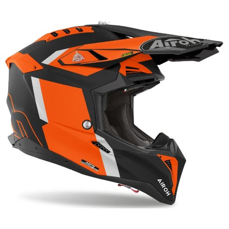 Airoh Aviator 3 Glory Orange Matt MX helmet 22:06