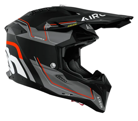 Airoh Aviator 3 Leader Orange Matt MX Helmet