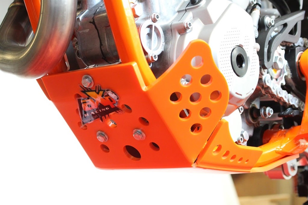 AXP Xtrem HDPE Skid Plate (Orange) KTM EXCF450/500 17-23