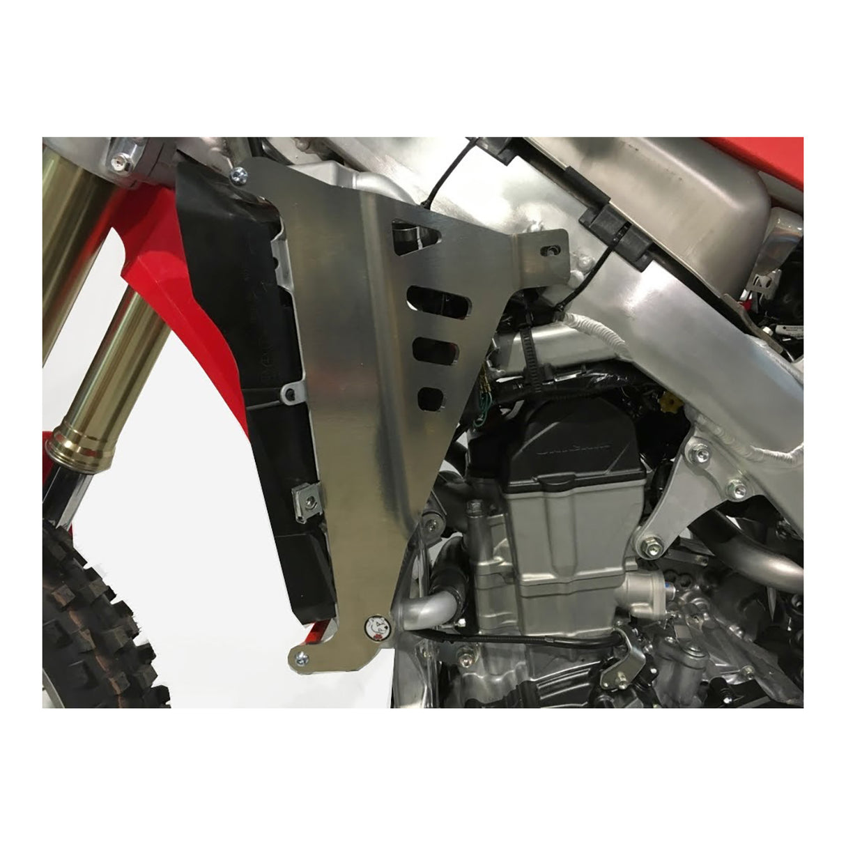 AXP Radiator Braces (Red) Honda CRF250 18-19