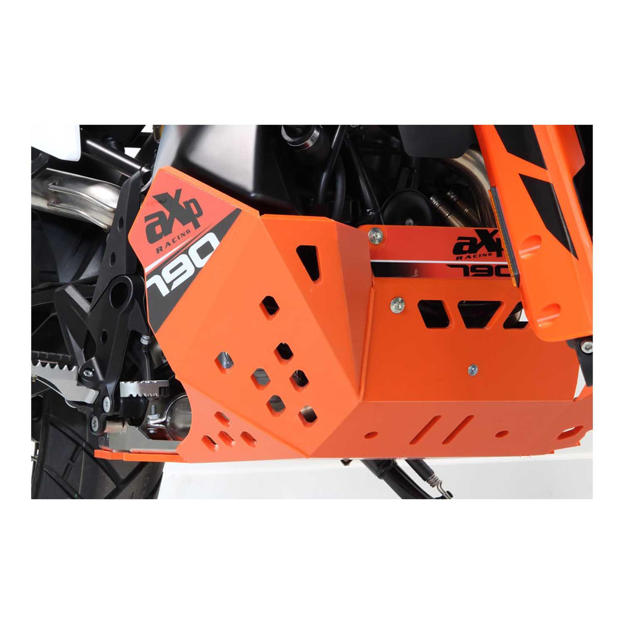 AXP Adventure Skid Plate HDPE 8mm (Orange) KTM 790 Adv/Adv R 19-21 890 Adv/Adv R 21-22