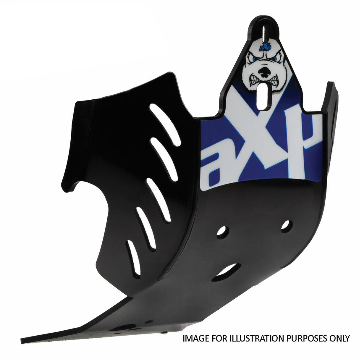 AXP Skid Plate PHD 6mm (Black) Yamaha YZF250 15-18 YZF450 15-17 (Black/Blue Sticker)