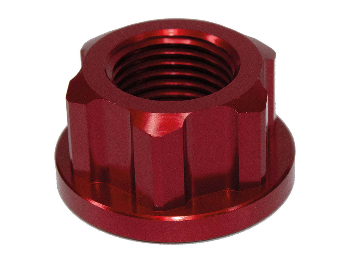 AXLE NUT REAR M16 X 1.5 HONDA CRF250L/RL/F 13-23, CRF300L/RL 21-23 RED