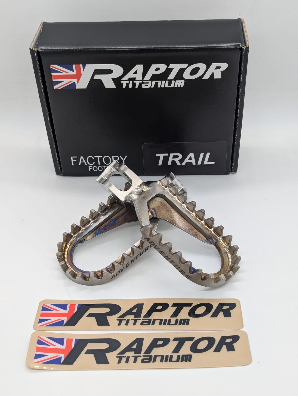 Raptor Adventure Triumph 800-1200 2010-2026 Titanium Footpegs