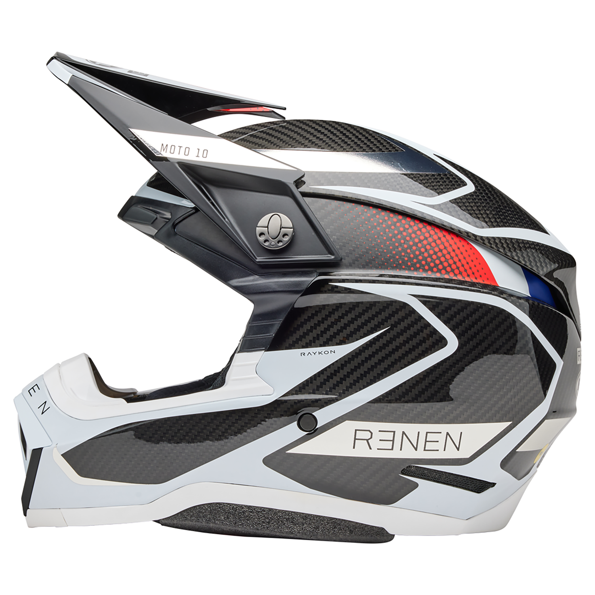 Bell 2025 Moto-10 Spherical (Renen Raycon Matte/Gloss Black/White)