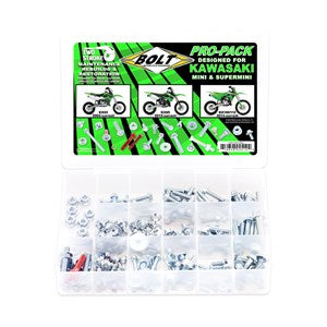 BOLT HARDWARE PRO PACK FASTENER KIT KAWASAKI KX65 04-26, KX85-122 14-26