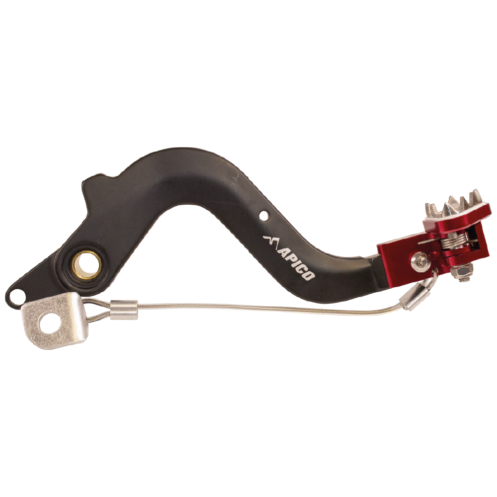 BRAKE PEDAL FORGED GAS-GAS ENDURO EC125-250 97-11 BK/RED