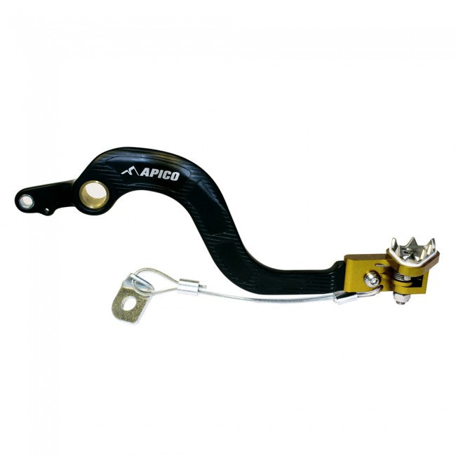 BRAKE PEDAL FORGED SUZUKI RM-Z250 07-12, RM-Z450 05-07 BLACK/YELLOW