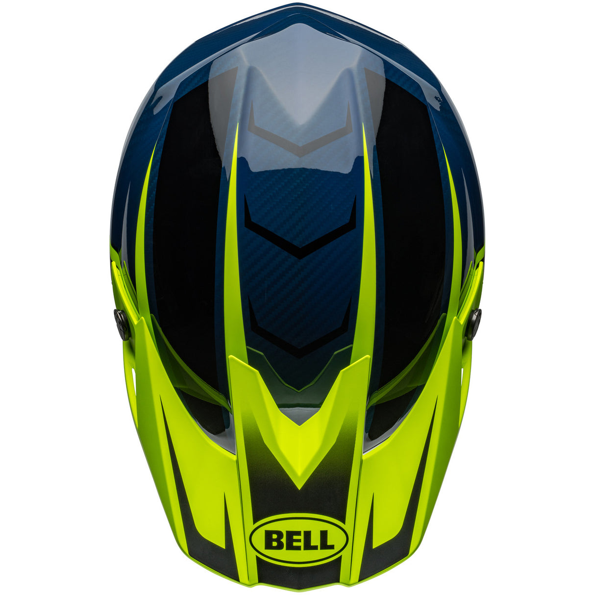 Bell MX 2024 Moto-10 Spherical Mips Adult Helmet (Sliced Retina/Blue)